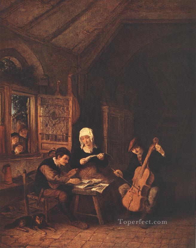 Village Musicians Dutch genre painters Adriaen van Ostade Oil Paintings